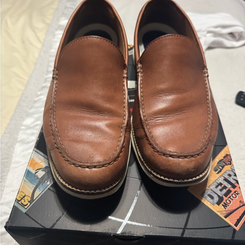 Men's Brown Leather Loafers
